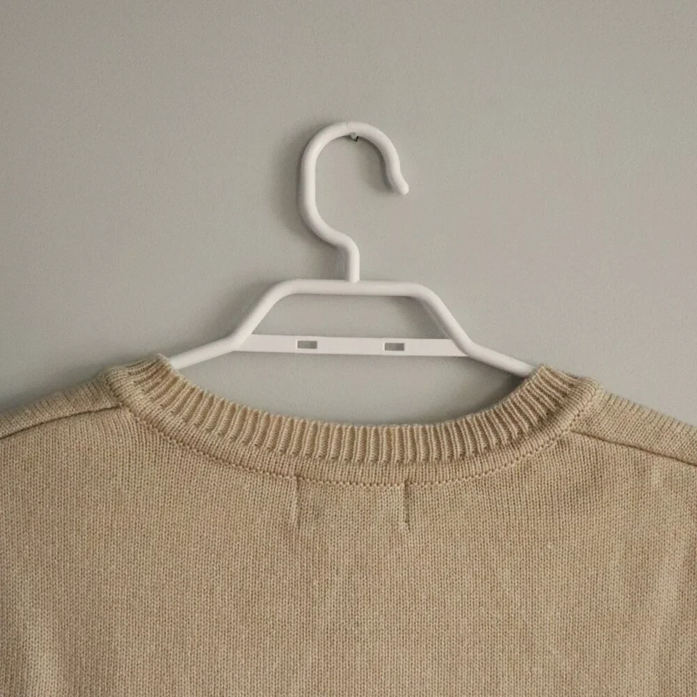 Arnold Palmer Men's Sz XL Tan‎ Sleeveless V-Neck Knit Ribbed Sweater Vest - Picture 5 of 9
